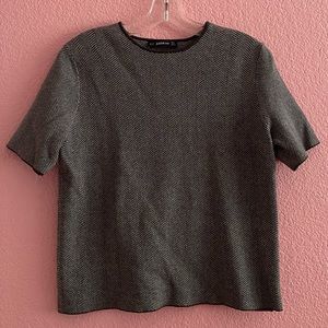 Grey Zara Knitwear Shirt / Top